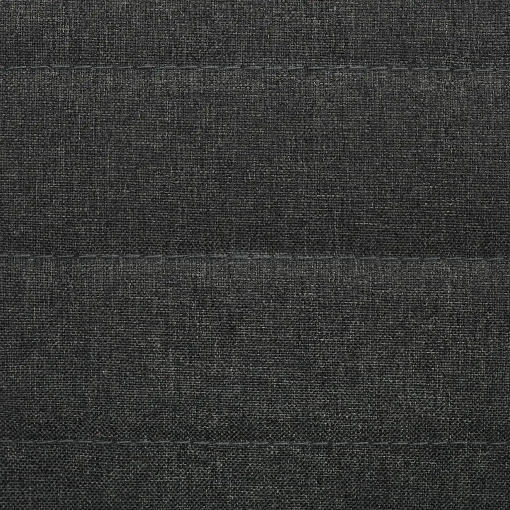 Dining Chairs Set 6 Piece Padded Backrest Grey Fabric