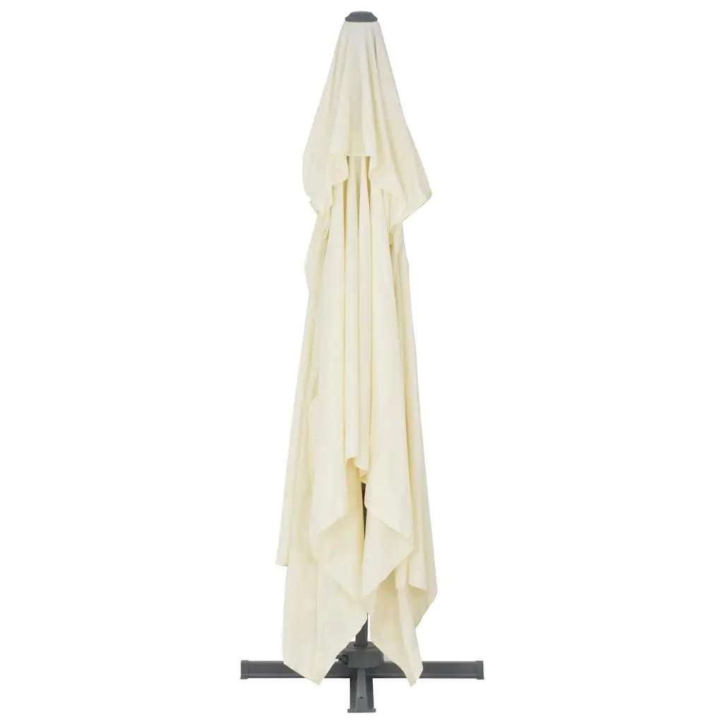 Garden Parasol UV-Resistant Aluminium Frame Tilt Rotate 360-Degree Beige