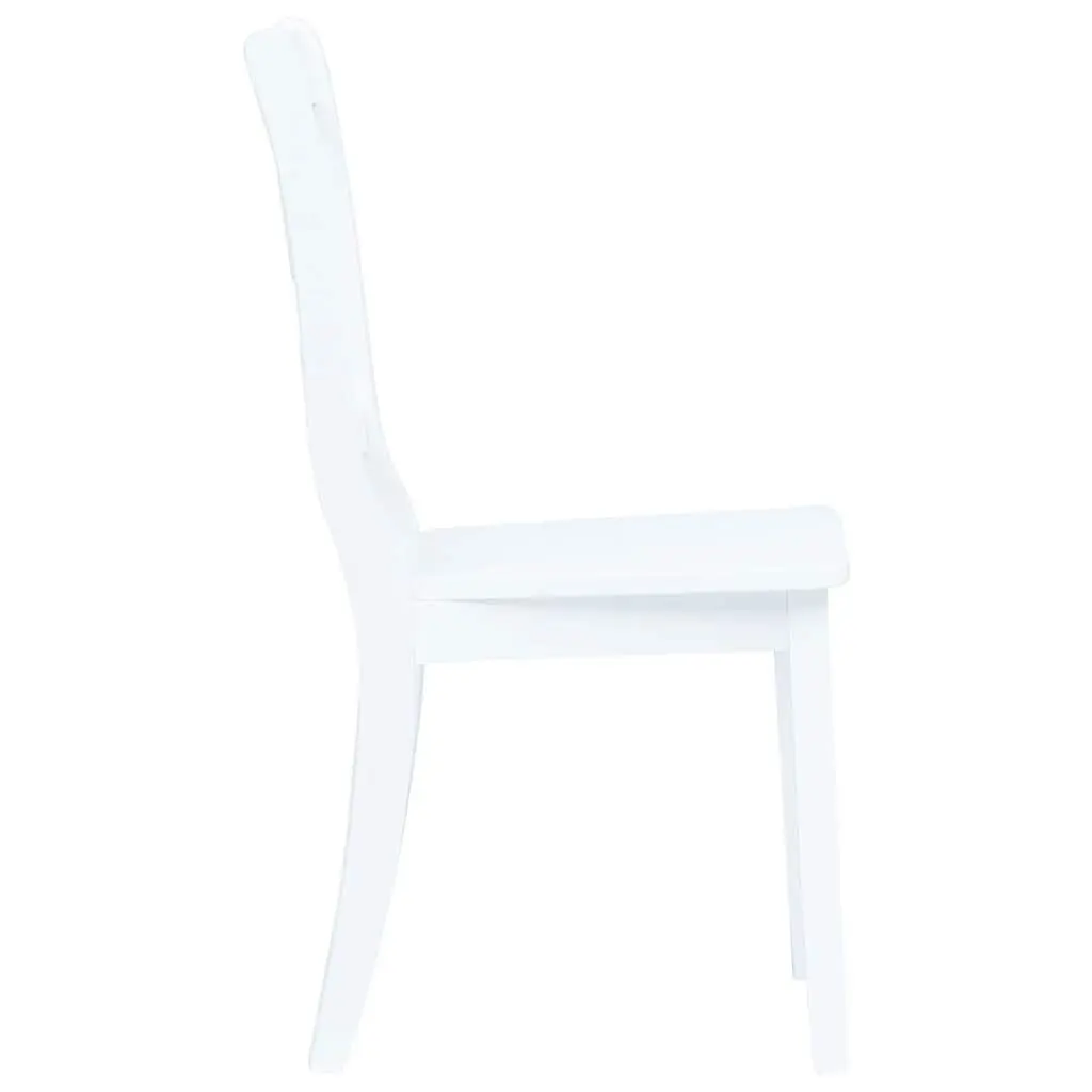 5 Piece Dining Set White Wooden Table and Chairs Kitchen Furniture Room Dinner