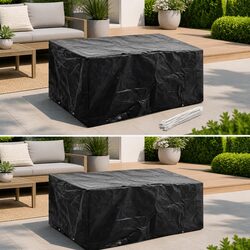 Garden Furniture Covers 2 pcs 4 Person Rattan Set Protection Eyelets 180x140cm