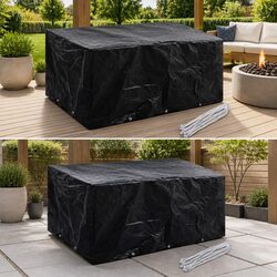 Garden Furniture Covers 6 Person Rattan Set Protective 240x140cm 10 Eyelets
