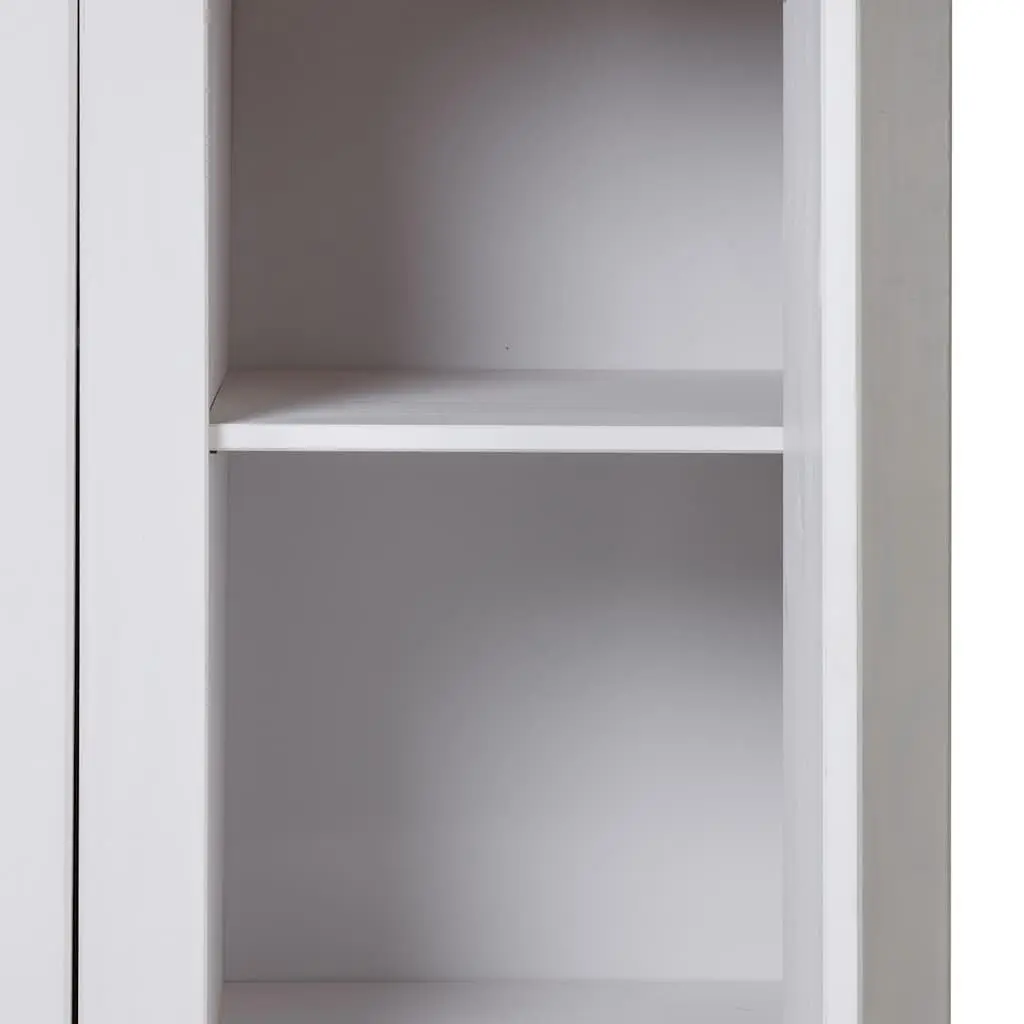 3-Door Wardrobe White Storage Cabinet Cupboard Bedroom Furniture Pine Shelves