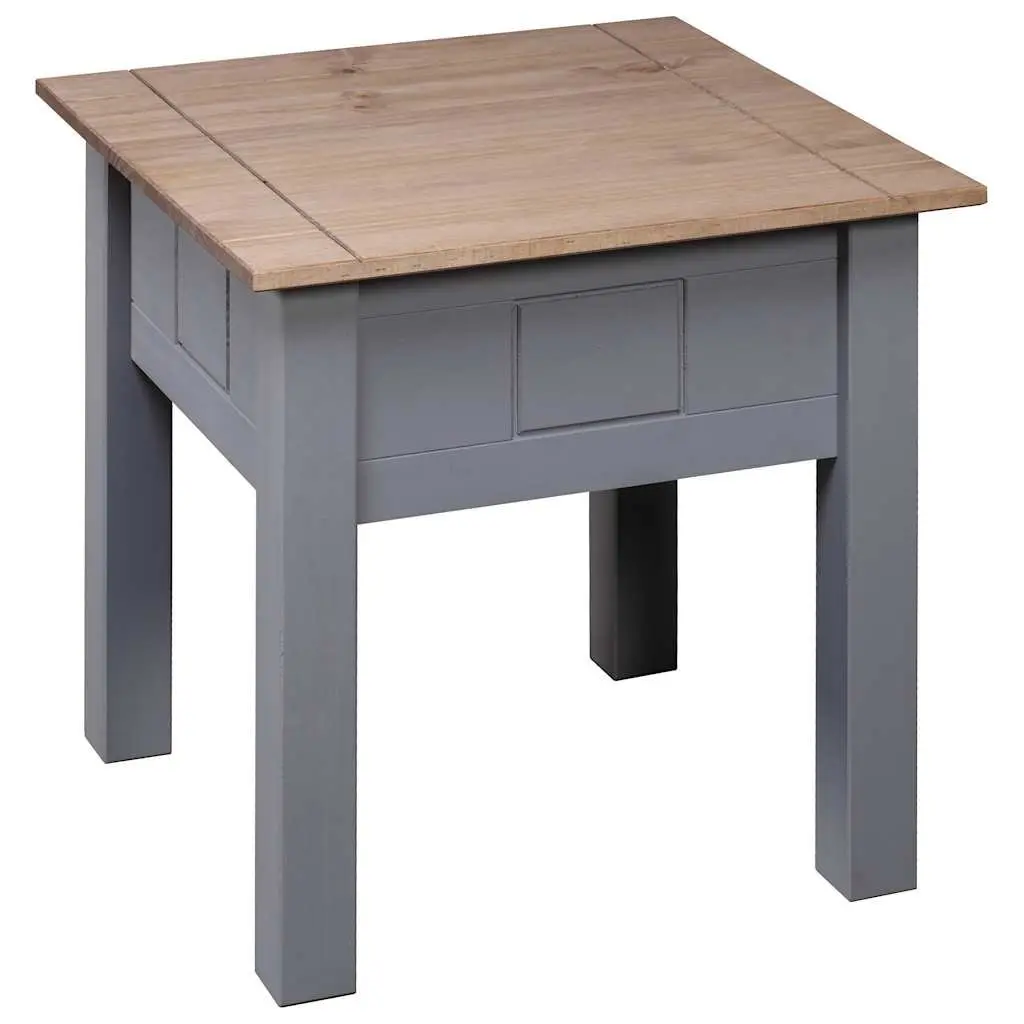 Bedside Table Rustic Pine Grey 50.5x50.5x52.5 cm