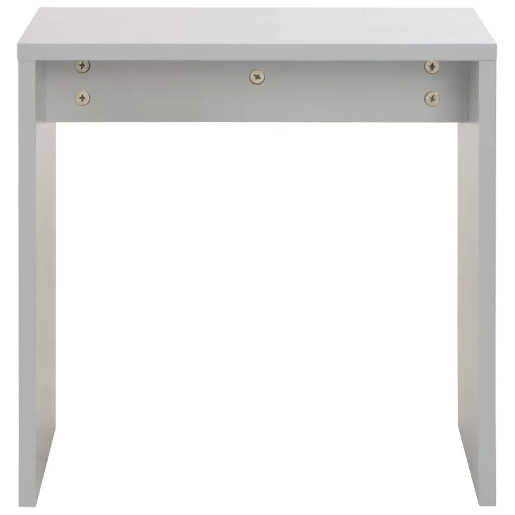 Bedroom Dressing Table with Mirror and Stool Grey Vanity Makeup Storage