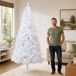 Artificial Christmas Tree 300cm White Lifelike PVC Branches Holiday Seasonal