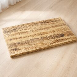 Solid Wood Table Top 60x60cm Brown Mango Tabletop Furniture Replacement