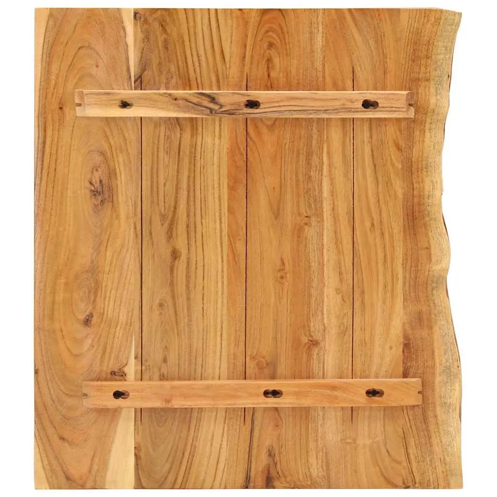 Bathroom Vanity Top Solid Acacia Wood Countertop Rustic Sink Worktop 80x52cm