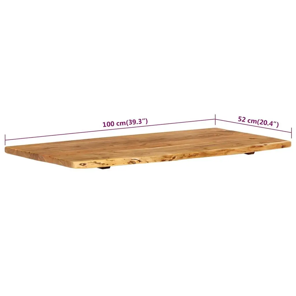 Bathroom Vanity Top Solid Acacia Wood Countertop Rustic Live Edge Floating Sink