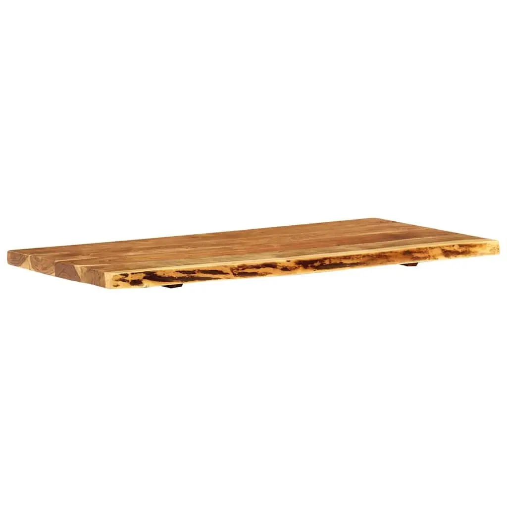 Bathroom Vanity Top Solid Acacia Wood Countertop 114x52x4 cm Rustic Worktop