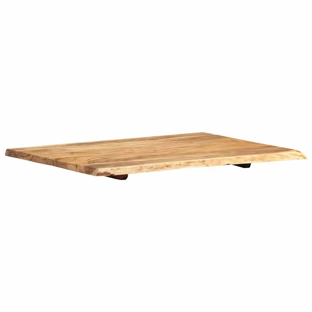 Solid Acacia Wood Table Top Live Edge Kitchen Dining Coffee Desk Surface 80cm