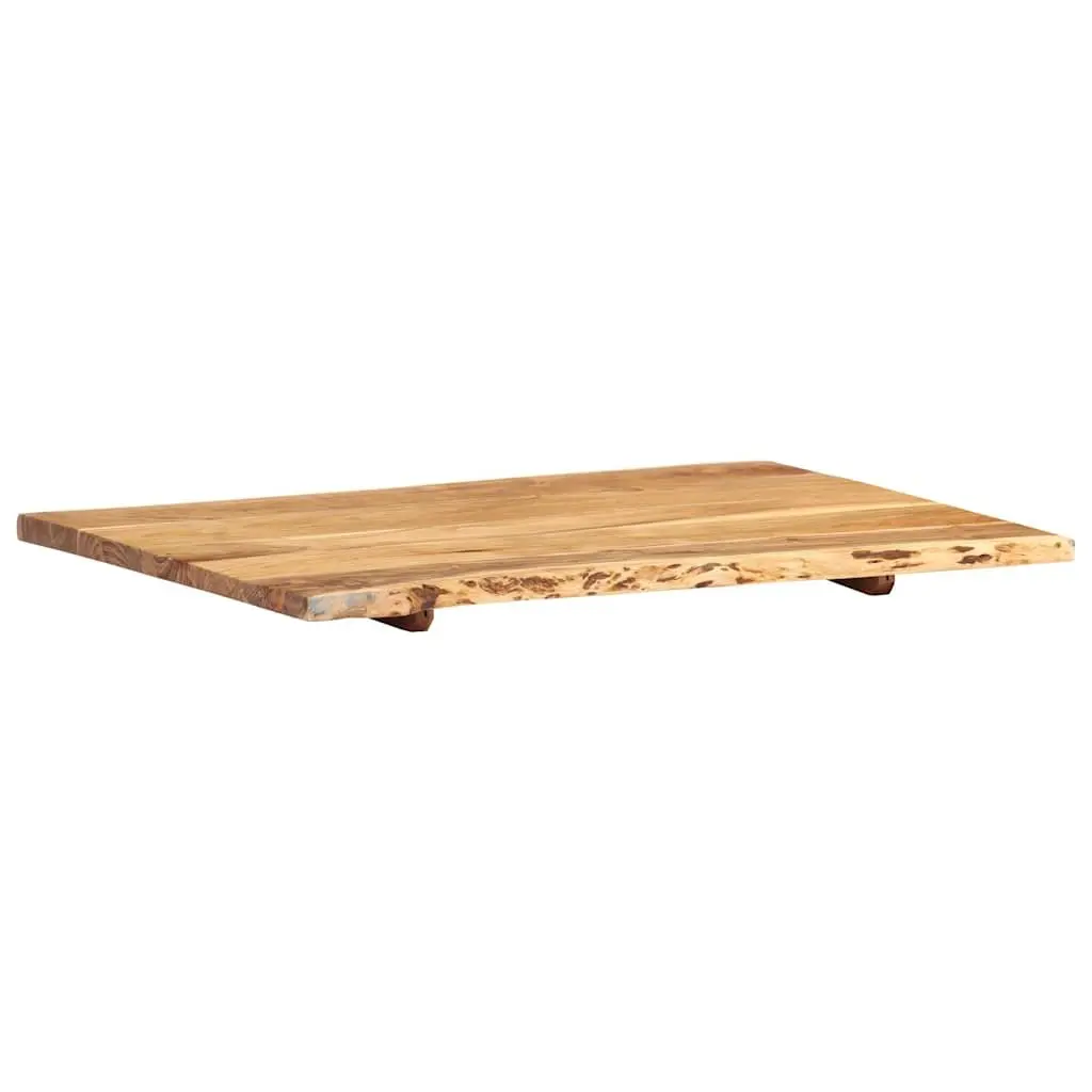 Solid Acacia Wood Table Top Live Edge Kitchen Dining Coffee Desk Surface 80cm
