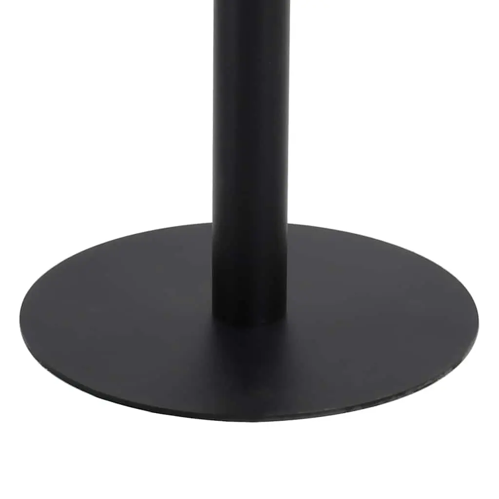 Bistro Table Wood Grain MDF Top Steel Leg 80x80cm Brown