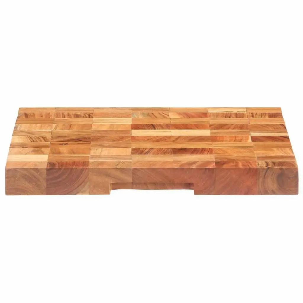 Cutting Board Solid Acacia Wood 50x34x3.8 cm Brown Kitchen Prep Surface