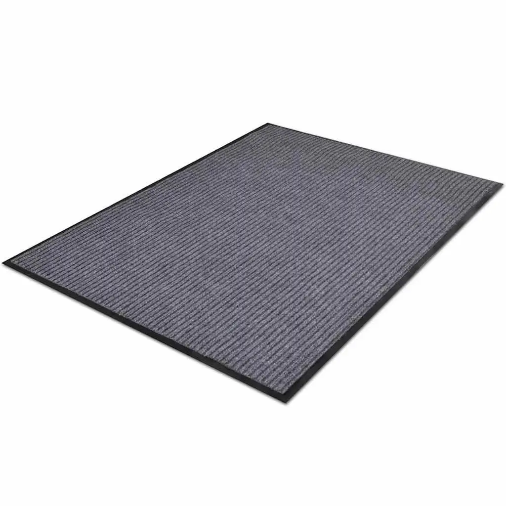 Door Mat Non-slip PVC Backing 117x220 cm Grey