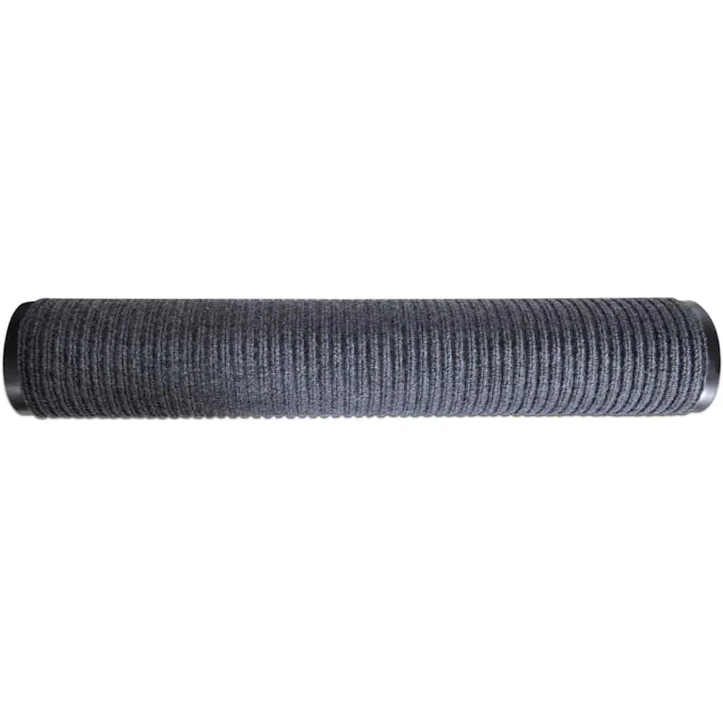Door Mat Non-slip PVC Backing 117x220 cm Grey