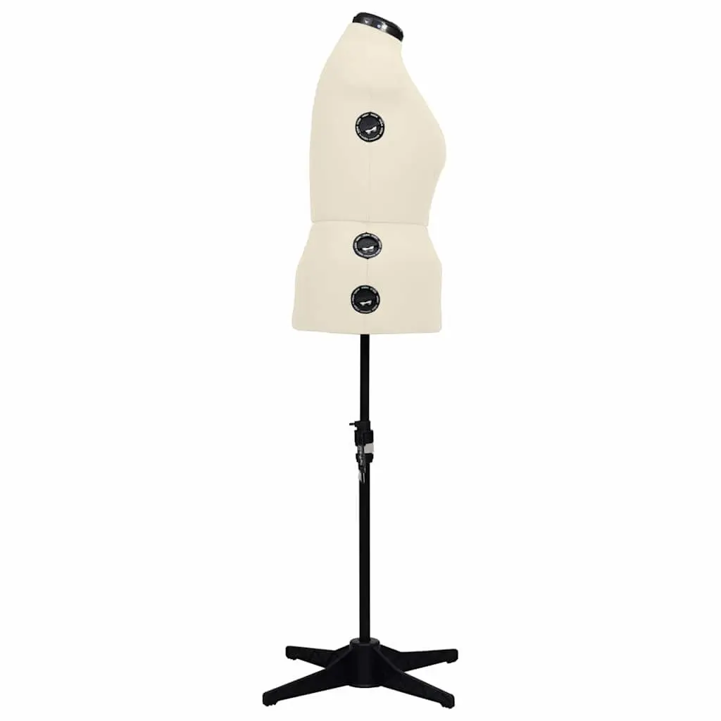Adjustable Dress Form Female Mannequin L Size 44-50 Cream Display Dummy Tailor