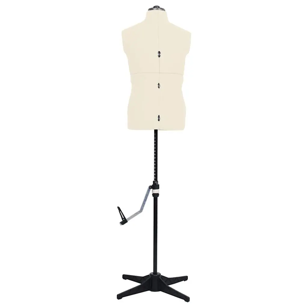 Male Adjustable Dress Form Mannequin Cream Clothing Display Tailor Shop Fixture