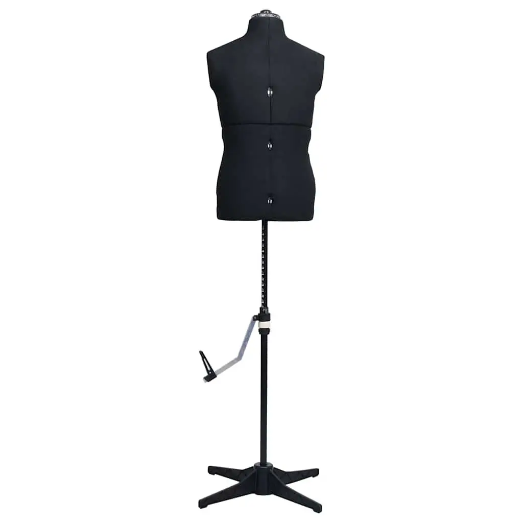 Male Adjustable Dress Form Mannequin Display Dummy Clothes Valet Stand Black