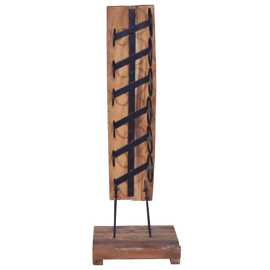 Wine Rack for 6 Bottles Wooden Floor Stand Kitchen Living Room Storage
