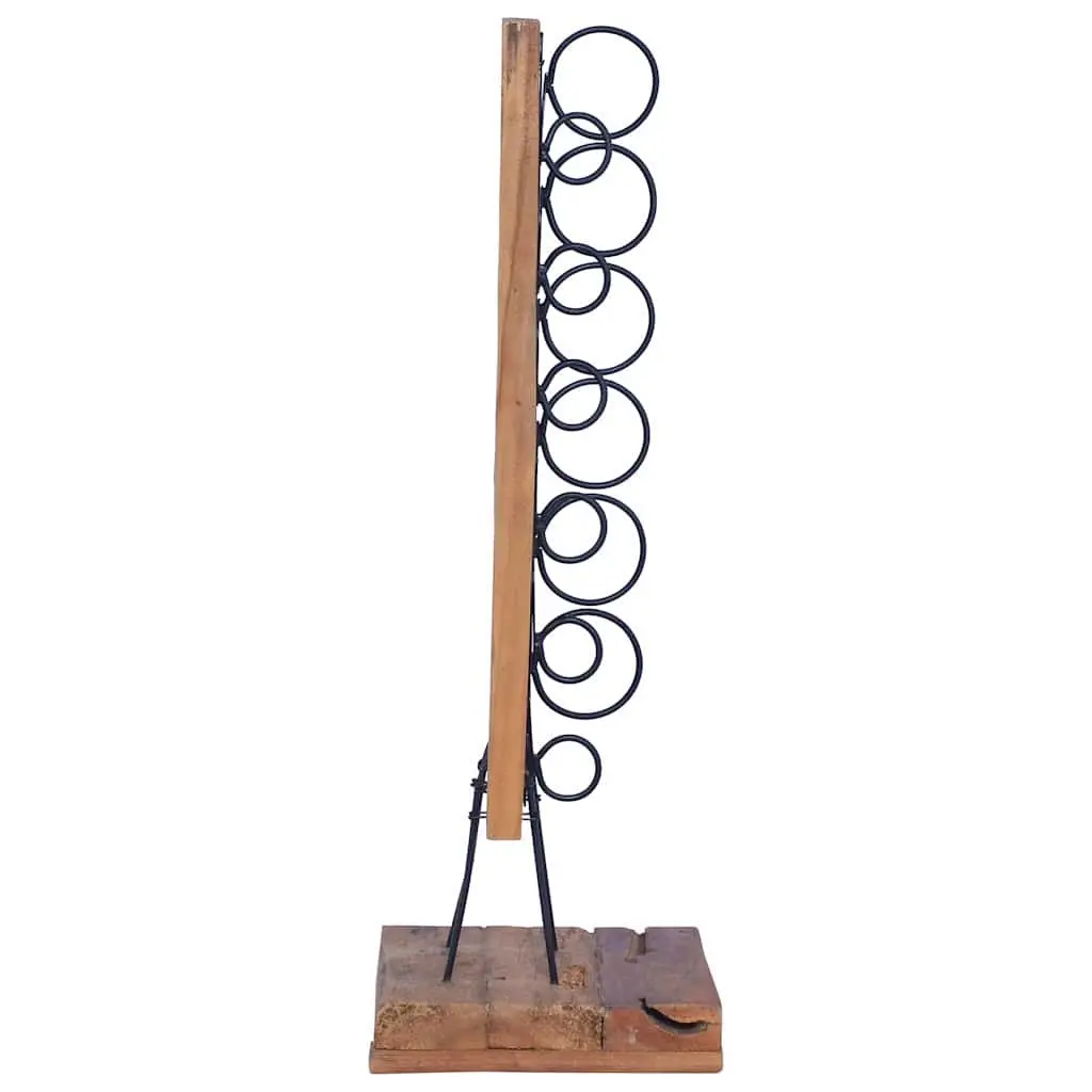 Wine Rack for 6 Bottles Wooden Floor Stand Kitchen Living Room Storage