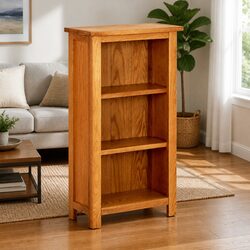 Bookcase 45x22.5x82 cm with 3 Shelves Brown Solid Wood Furniture Storage Display