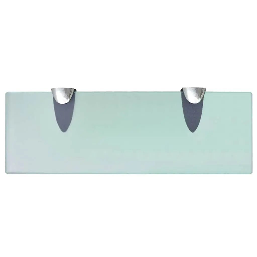 Floating Shelves 2 pcs Tempered Safety Glass 30x10 cm Transparent Wall Shelf