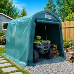 Garage Tent Storage 1.6 x 2.4m Green Outdoor Canopy Carport Shelter Structure