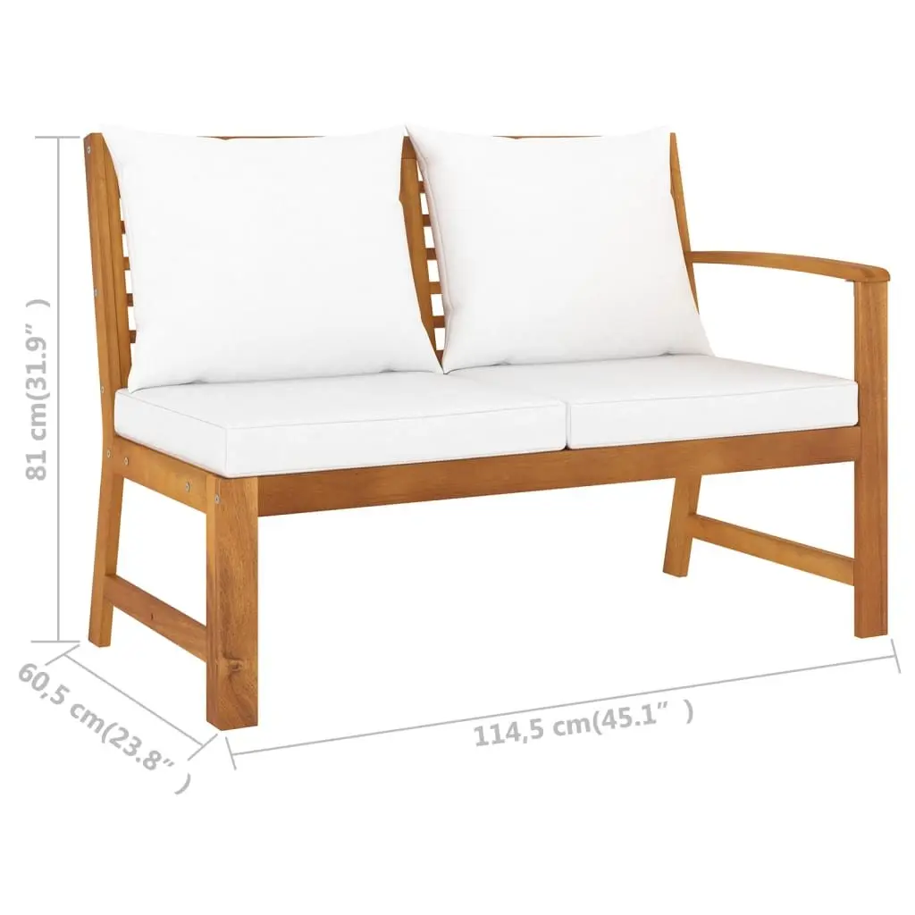5 Piece Garden Lounge Set Outdoor Patio Furniture with Cushions Coffee Table
