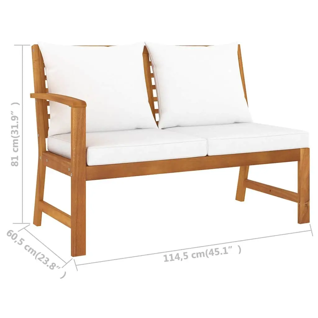 5 Piece Garden Lounge Set Outdoor Patio Furniture with Cushions Coffee Table