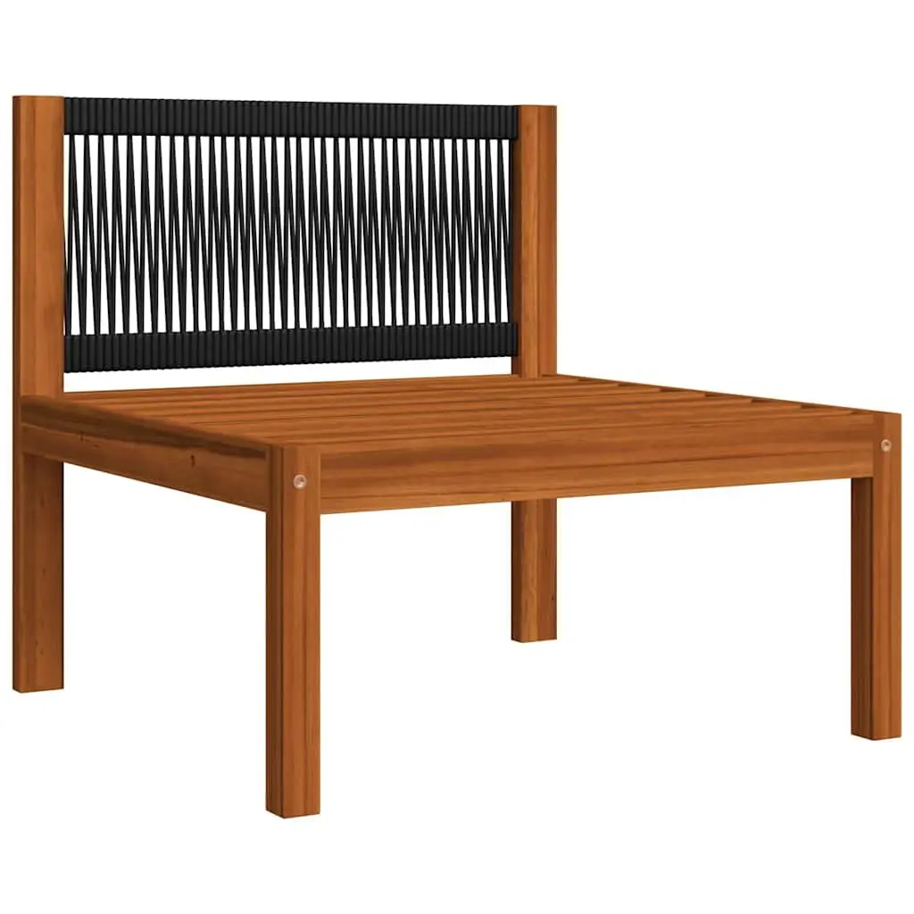 6 Piece Garden Lounge Set Rope Woven Backrest Outdoor Patio Furniture with