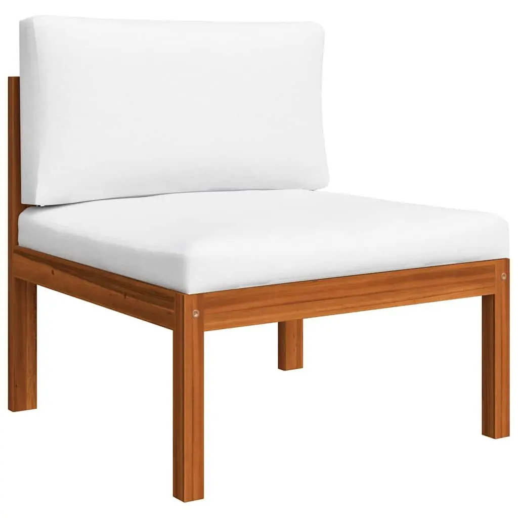 3-Seater Garden Sofa Outdoor Patio Furniture Rope Woven Backrest Removable Cushions Cream