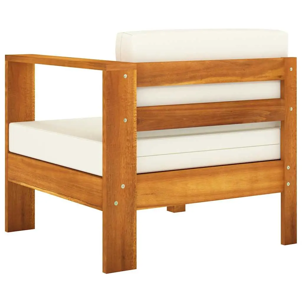 6 Piece Garden Lounge Set Outdoor Patio Furniture with Cushions Acacia Wood