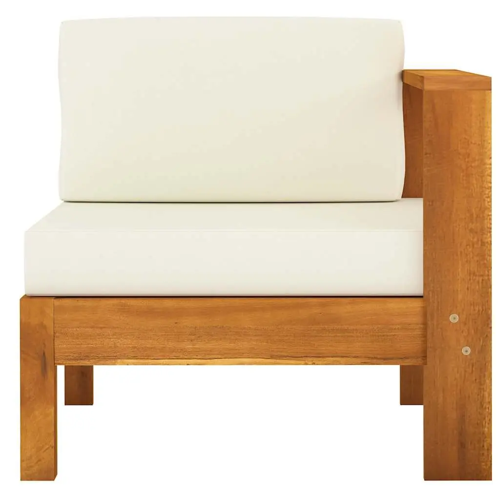 6 Piece Garden Lounge Set Outdoor Patio Furniture with Cushions Acacia Wood
