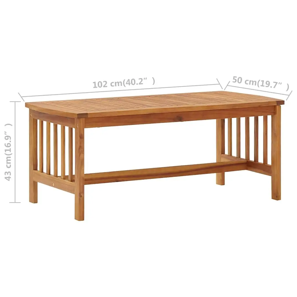 3 Piece Garden Lounge Set with Cushions Outdoor Patio Furniture Acacia Wood
