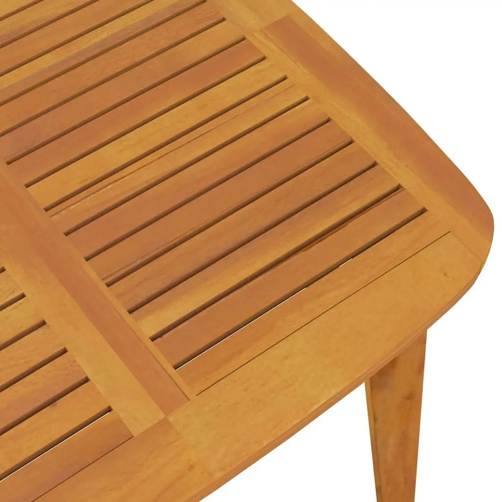 3 Piece Garden Dining Set Solid Acacia Wood Slatted Patio Outdoor Furniture