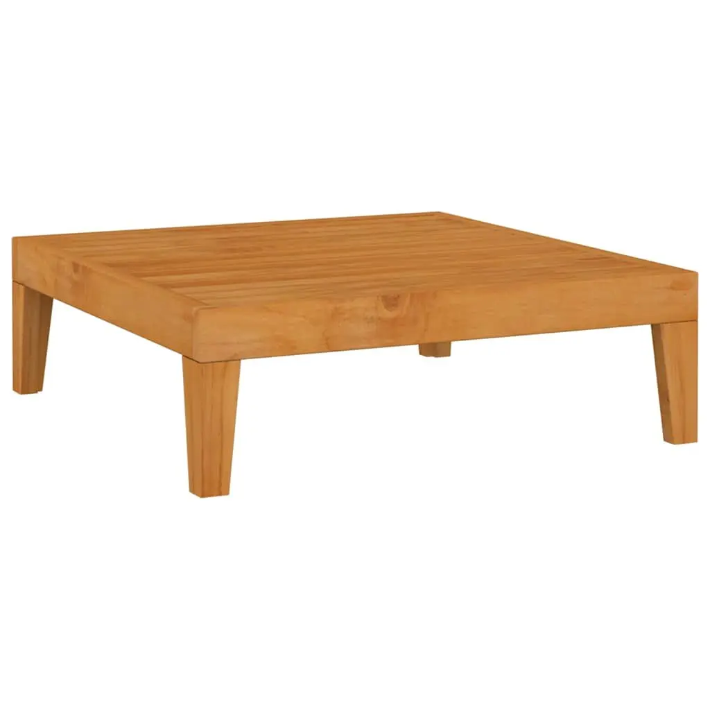 5 Piece Garden Lounge Set Solid Acacia Wood with Cushions White