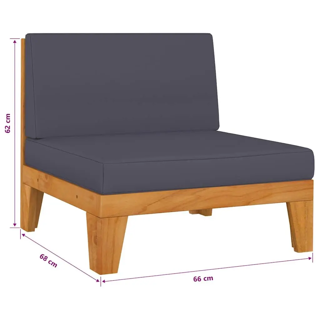 Garden Lounge Set 5 Piece Outdoor Furniture with Cushions Modular Patio Seating