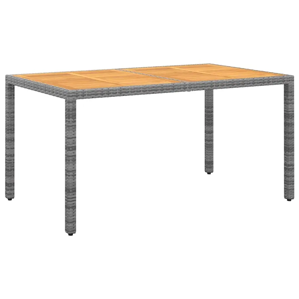 7 Piece Garden Dining Set Outdoor Patio Furniture Grey Rattan Table Chairs