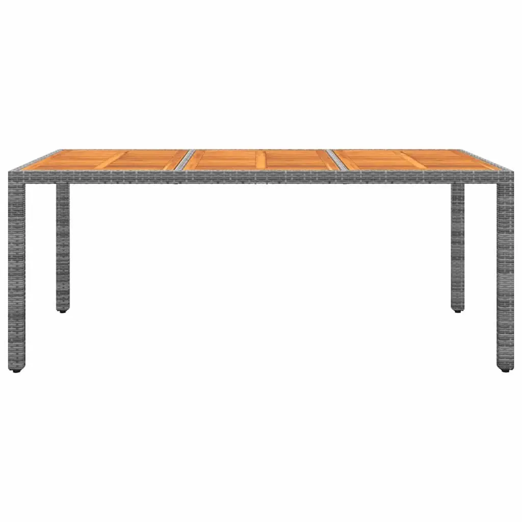 7 Piece Garden Dining Set Outdoor Patio Furniture Grey Rattan Table Chairs
