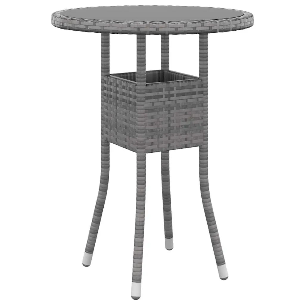 Garden Lounge Set 5 Piece Outdoor Patio Furniture Poly Rattan Grey Seating