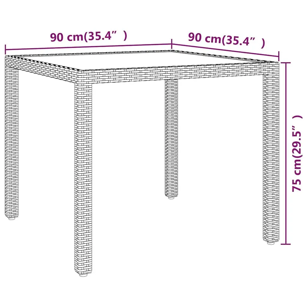 Garden Dining Set 5 Piece Outdoor Furniture Grey Poly Rattan Table Chairs