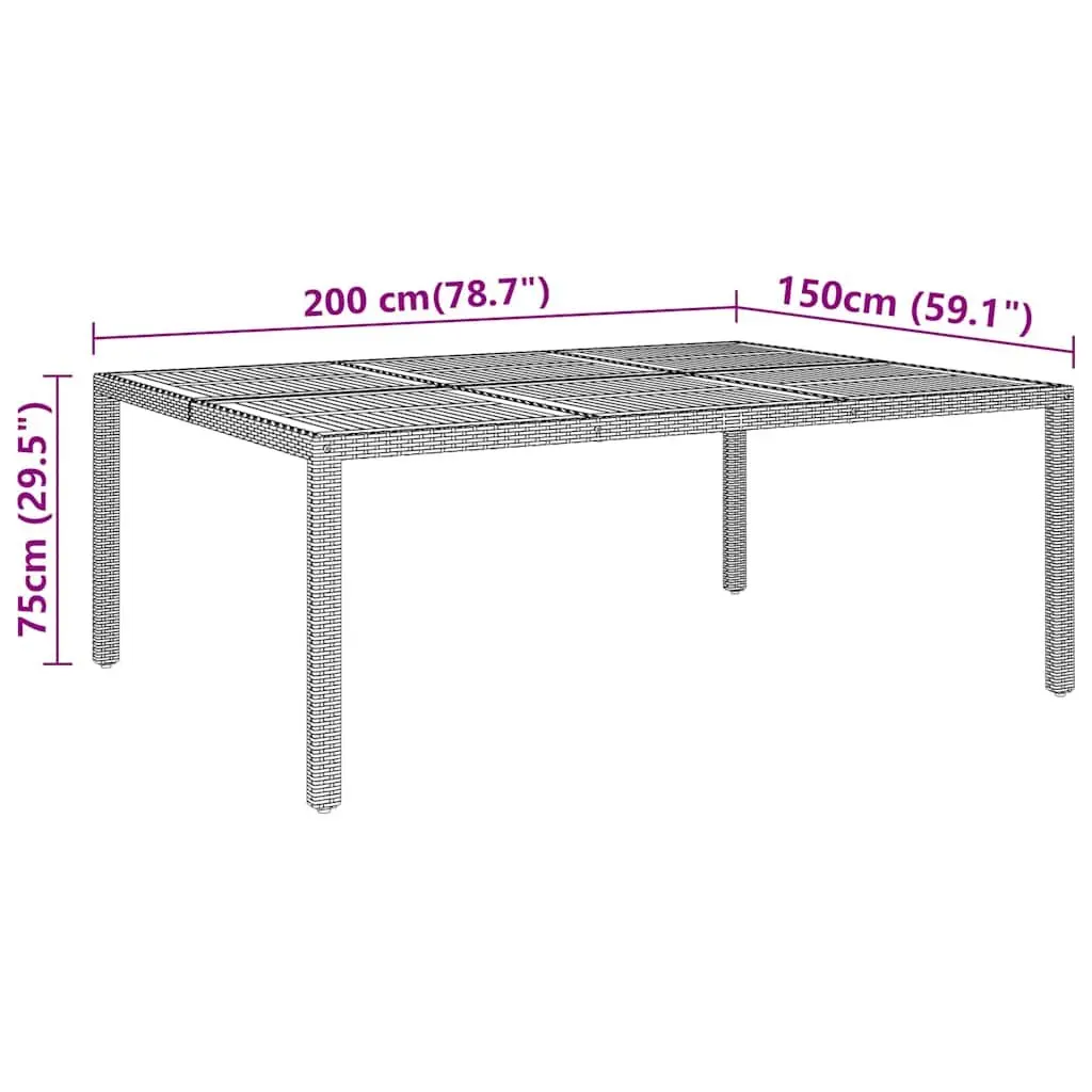 Garden Dining Set 11 Piece Outdoor Furniture Steel PE Rattan Black Patio