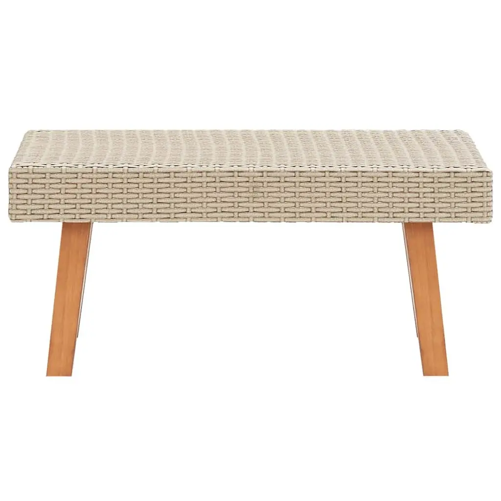 2 Piece Garden Lounge Set with Cushions Outdoor Furniture Patio Sofa Table Beige