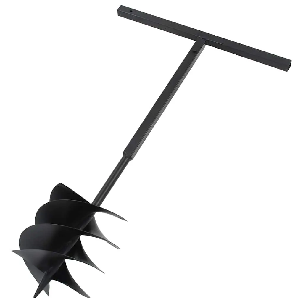 Ground Drill 250mm with Handle Steel Construction 4m Extension Tubes for Soil Aeration and Garden Preparation