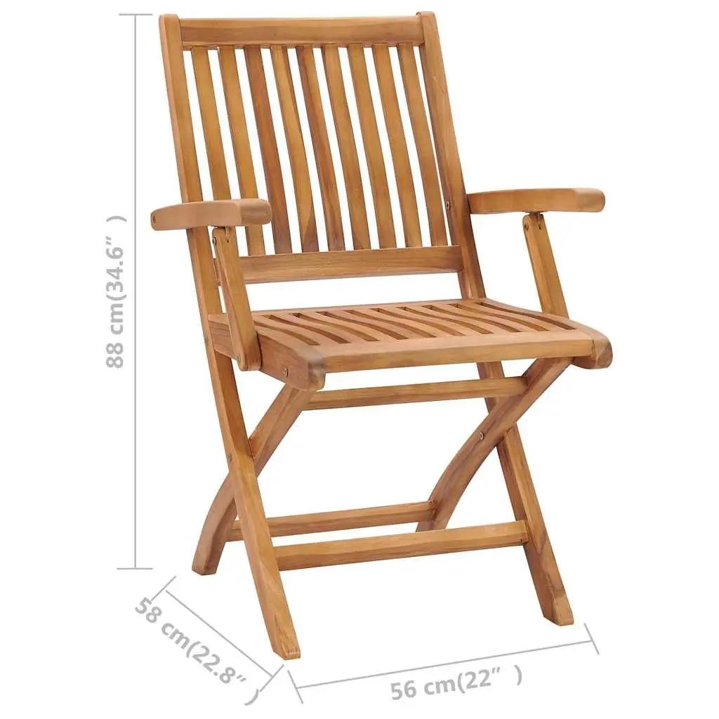 7 Piece Garden Dining Set Solid Teak Wood Outdoor Furniture Brown