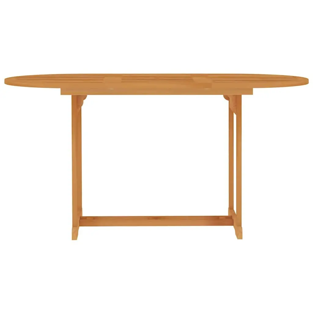 7 Piece Garden Dining Set Solid Teak Wood Outdoor Furniture Brown