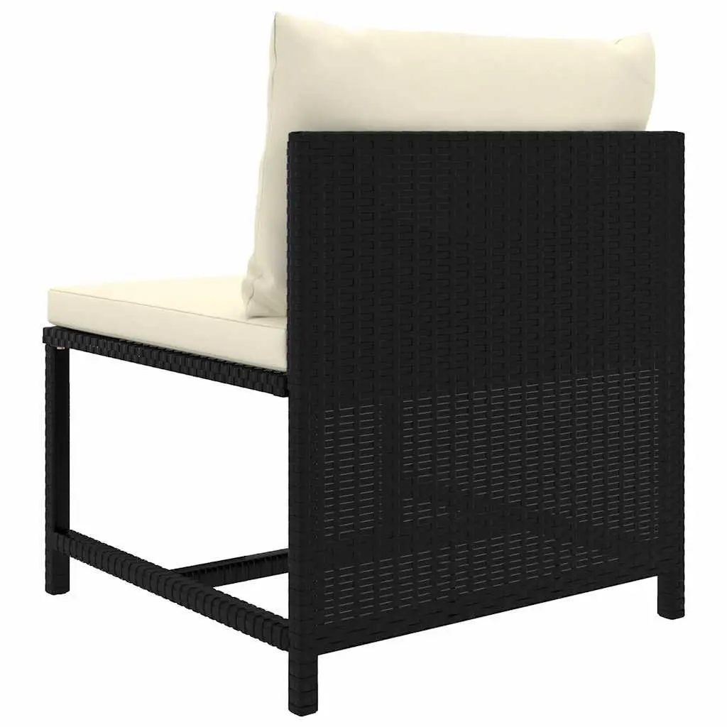 7 Piece Outdoor Garden Lounge Set with Cushions Poly Rattan Modular Furniture