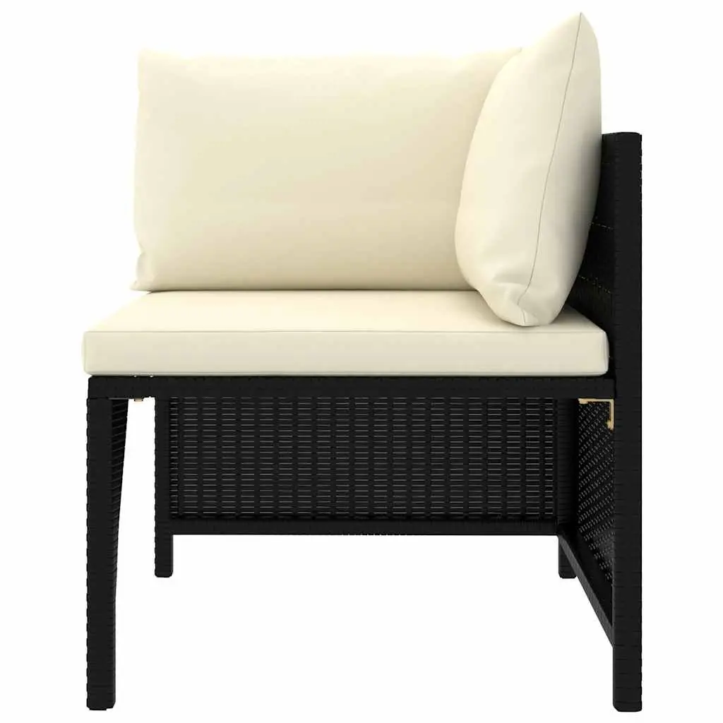7 Piece Outdoor Garden Lounge Set with Cushions Poly Rattan Modular Furniture