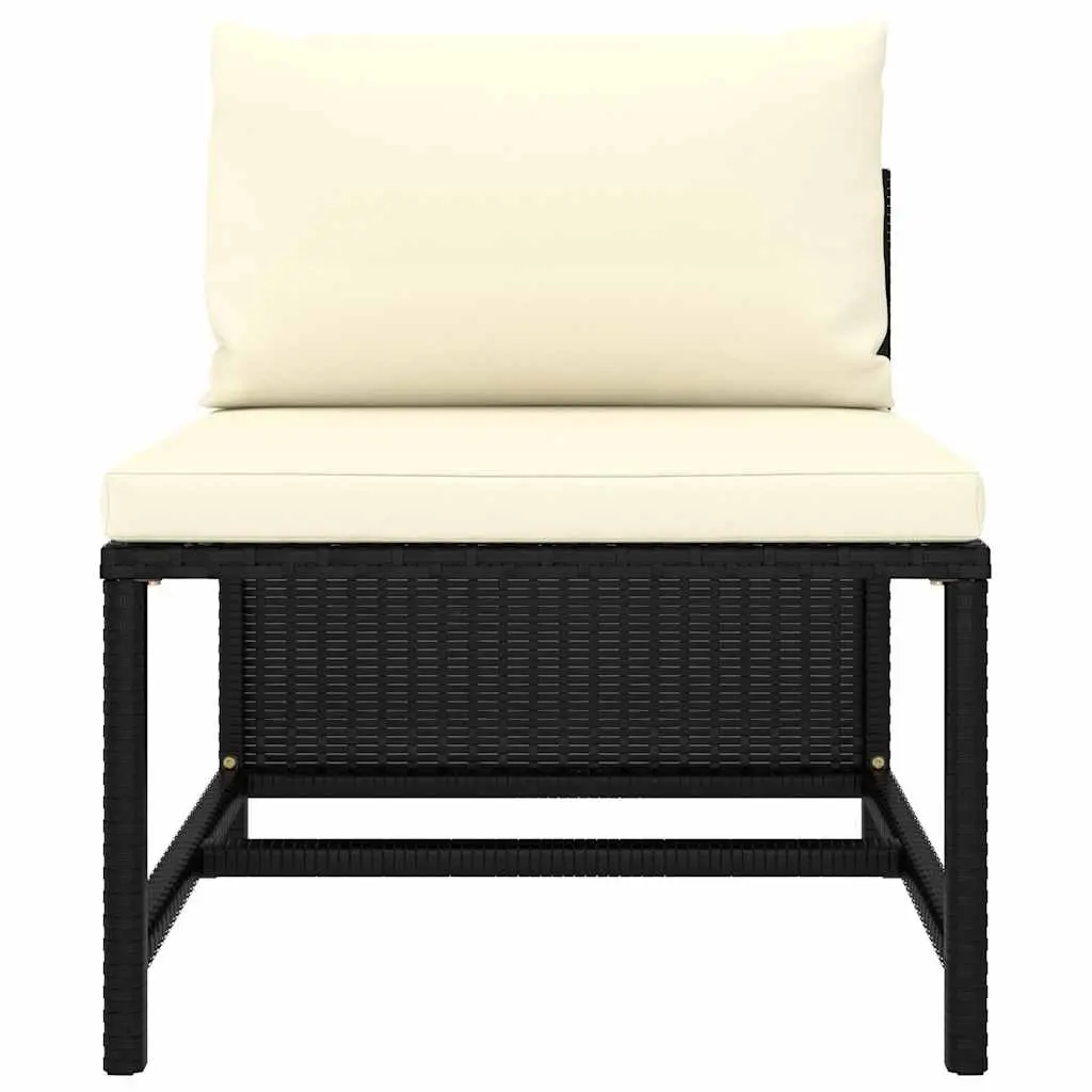 7 Piece Outdoor Garden Lounge Set with Cushions Poly Rattan Modular Furniture