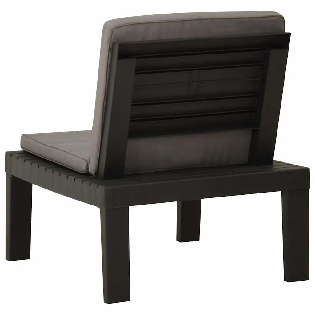 4 Piece Garden Lounge Set Outdoor Furniture with Cushions Grey Patio Seating